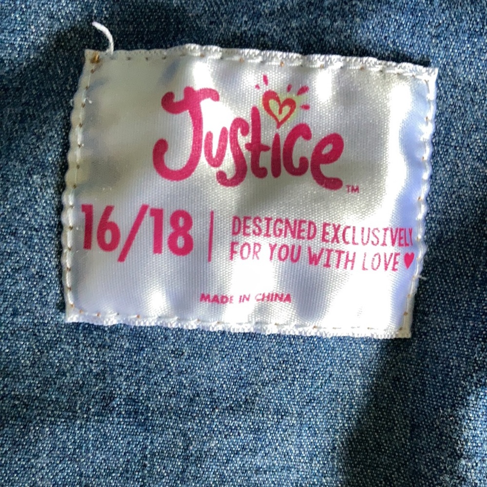 New Justice blue Jean jacket - Picture 5 of 5